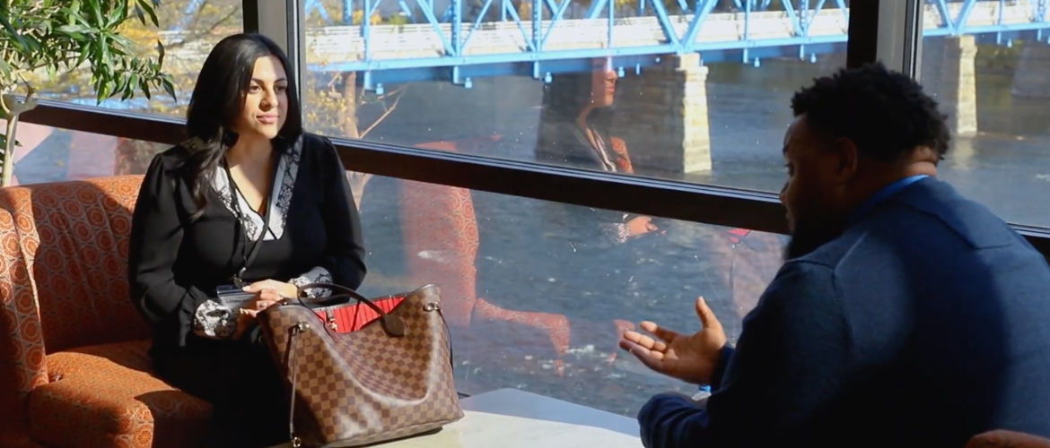 CEO leaders conducting student outreach.