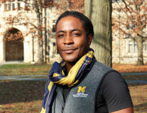 Michael Turner standing outdoors on the U-M campus.